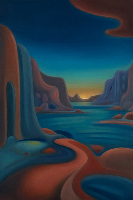 Cartography of an Errant Thought, 2026. Oil on Belgian linen by Helena Revuelta. Contemporary abstract painting form the Morphing Dreams series.